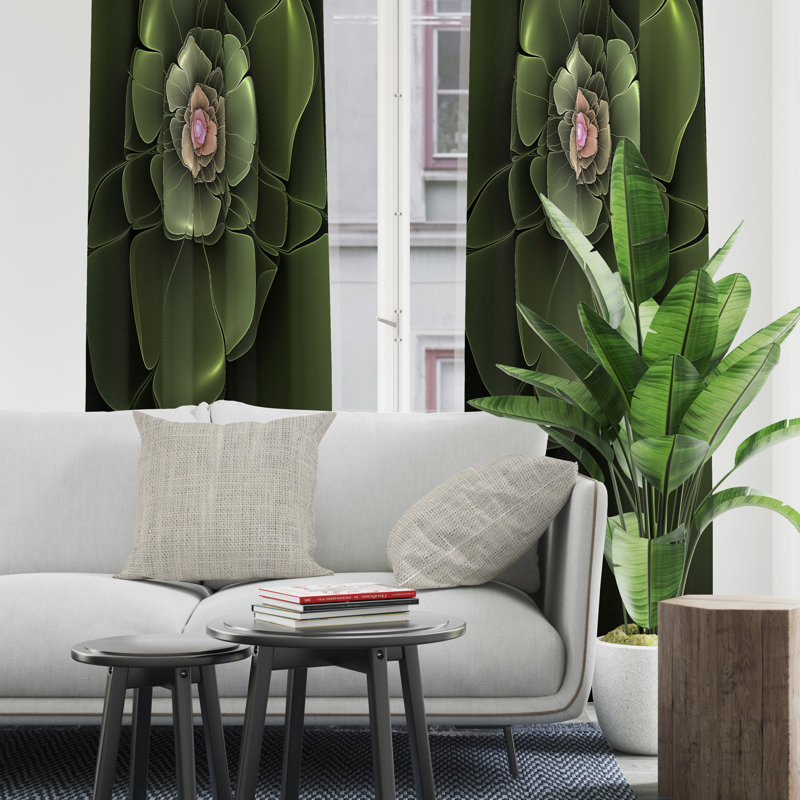 Semi Sheer Curtain Pair, 20" W x 52" L
