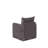 Modern 1-Seat Sofa-Bed, Grey Fabric, 26.8 x 27.6 x 26.0 inches | 100% Metal Frame & 100% Polyester Upholstery | Converts to Bed (78.7 x 23.6 inches) | Perfect for Small Spaces, Stylish & Functional Design-2143004624