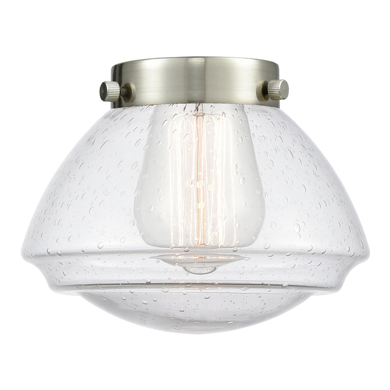 Mini 2 - Almarosa - Mini-luminaire suspendu à tige 7 po 1 lumière Nouveau, Nickel satiné brossé, Grainé