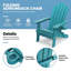  Chaise de patio pliante en plastique Adirondack avec porte-gobelet, Hips toutes saisons - Aruba-1646960311