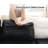 6-Piece 118.5'' Reversible Modern L-Shape Sectional Sofa With Storage Seat- Faux Leather-Black-321356830