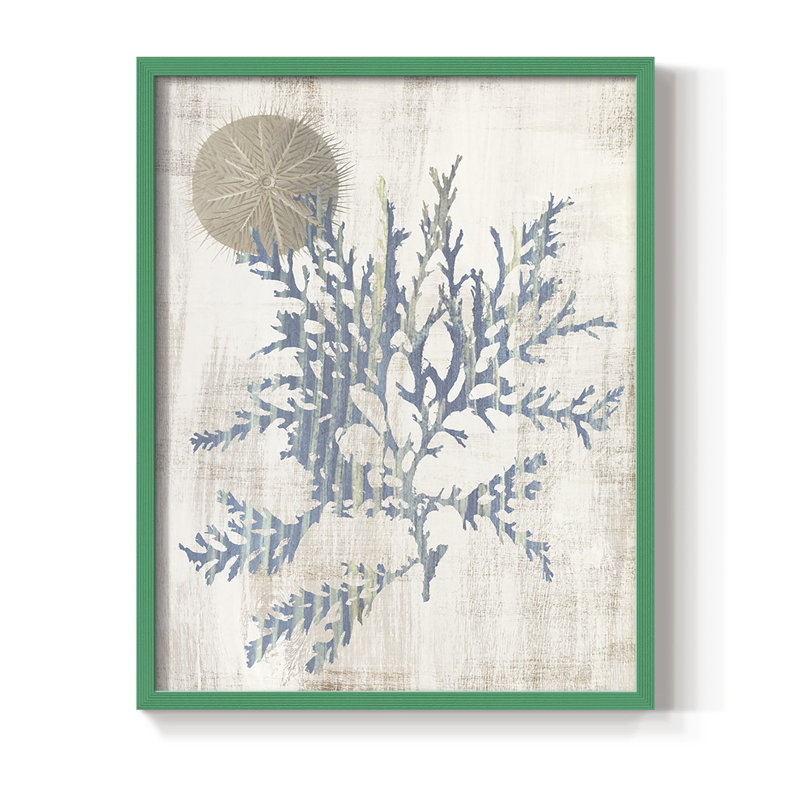 Kelp IV Framed Print - Solid Wood, Green, 21" H x 17" W