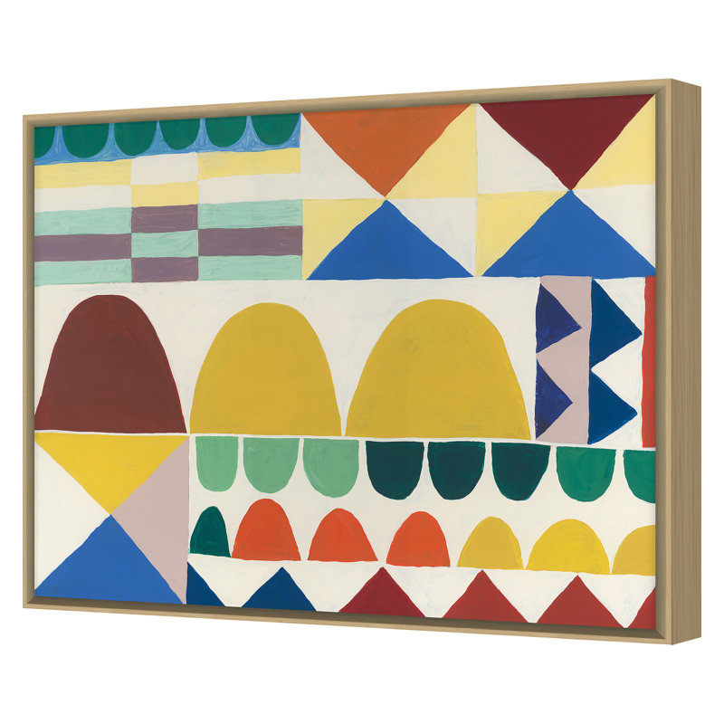 Oslo 1 Print by Stramel, Renee, 34'' H x 42'' W, Maple Single Picture Framed