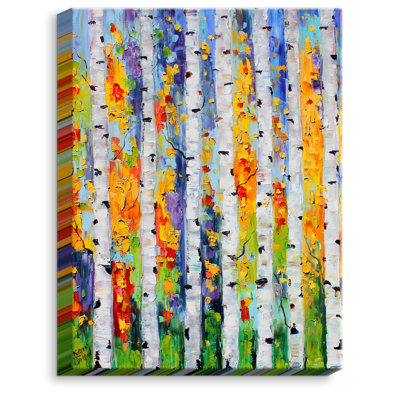 « bouleau trees », impression