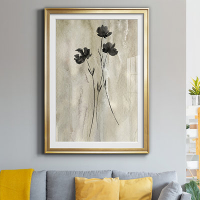 " Sumi-e Silhouette III " Painting Print