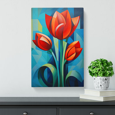Tulip Flower Constructivism No.2 - Print