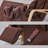 Recliners with Massage, Air Pressure &amp; 5-Angle Adjustment, 330 LBS | Walnut Brown | Cotton Fabric