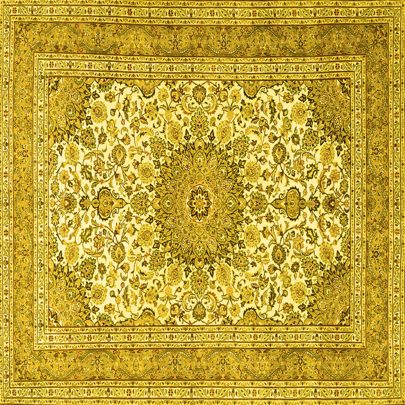 Mckaila Washable Oriental Indoor Rug, Square 7'