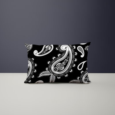 Paisley Outdoor Reversible Throw Pillow