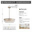 Lustre en cristal 4 lumières Viviana