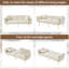  Dimmitt Modern 2-Seater Sofa Bed , 3-Stage Adjustable Backrest & Gold-Plated Metal Feet-2146663399