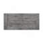 Table rectangulaire à tréteaux avec piédestal double tourné, gris vieilli