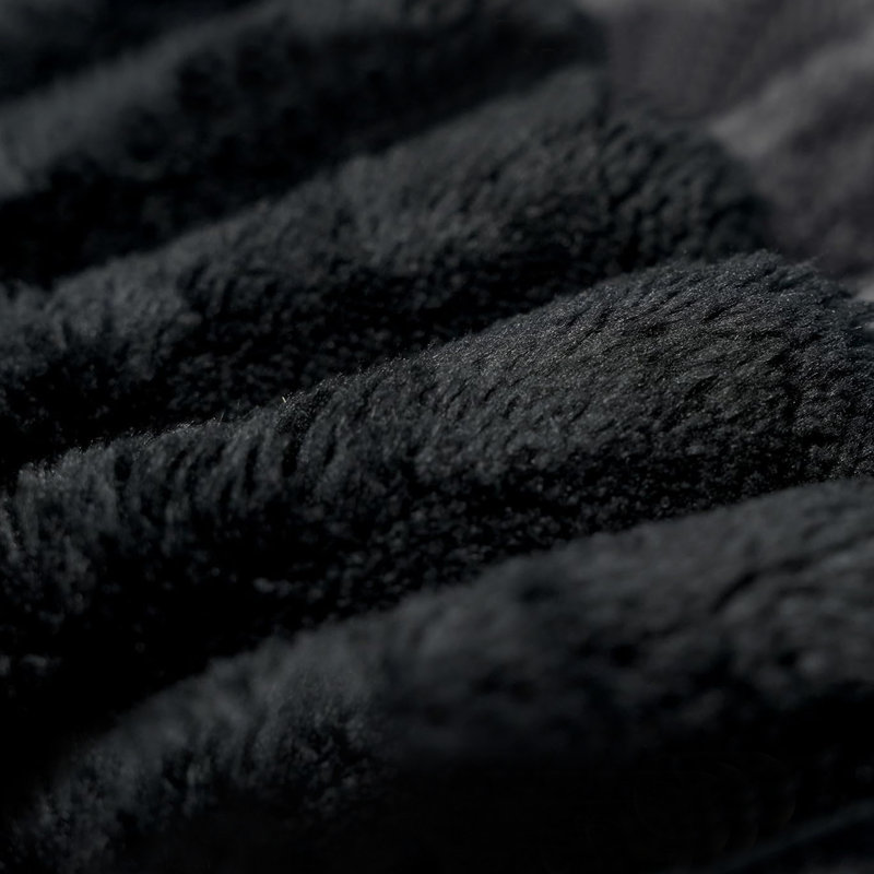 Chaise longue en velours côtelé noir pour le confort d'un cinéma maison, sans assemblage, siège profond surdimensionné avec un sommeil spacieux, matériau doux pour la peau, éponge haute densité, conception lombaire ergonomique et