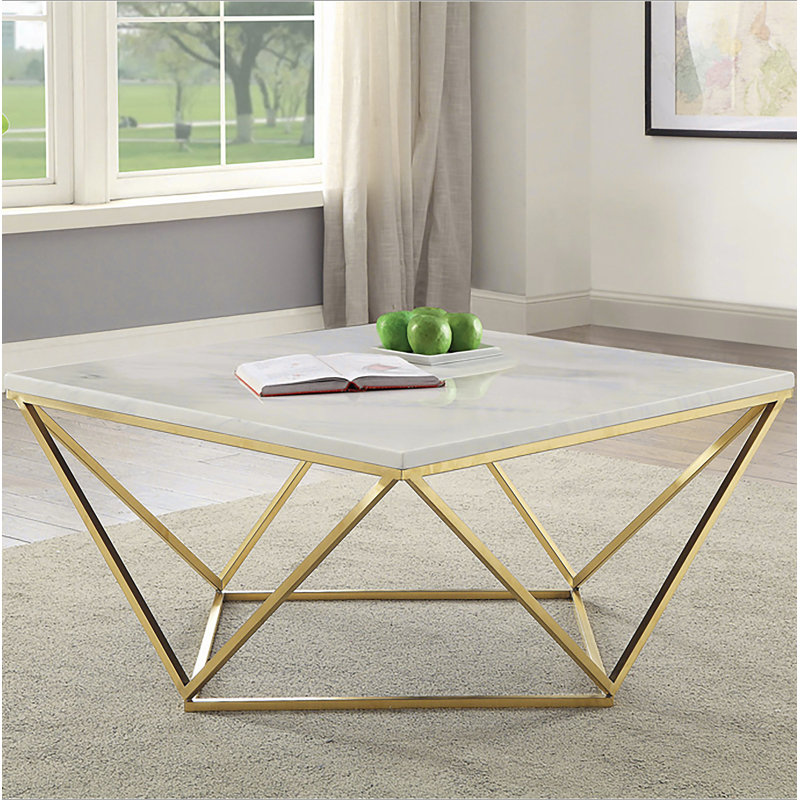 Table basse avec pieds en métal Orion