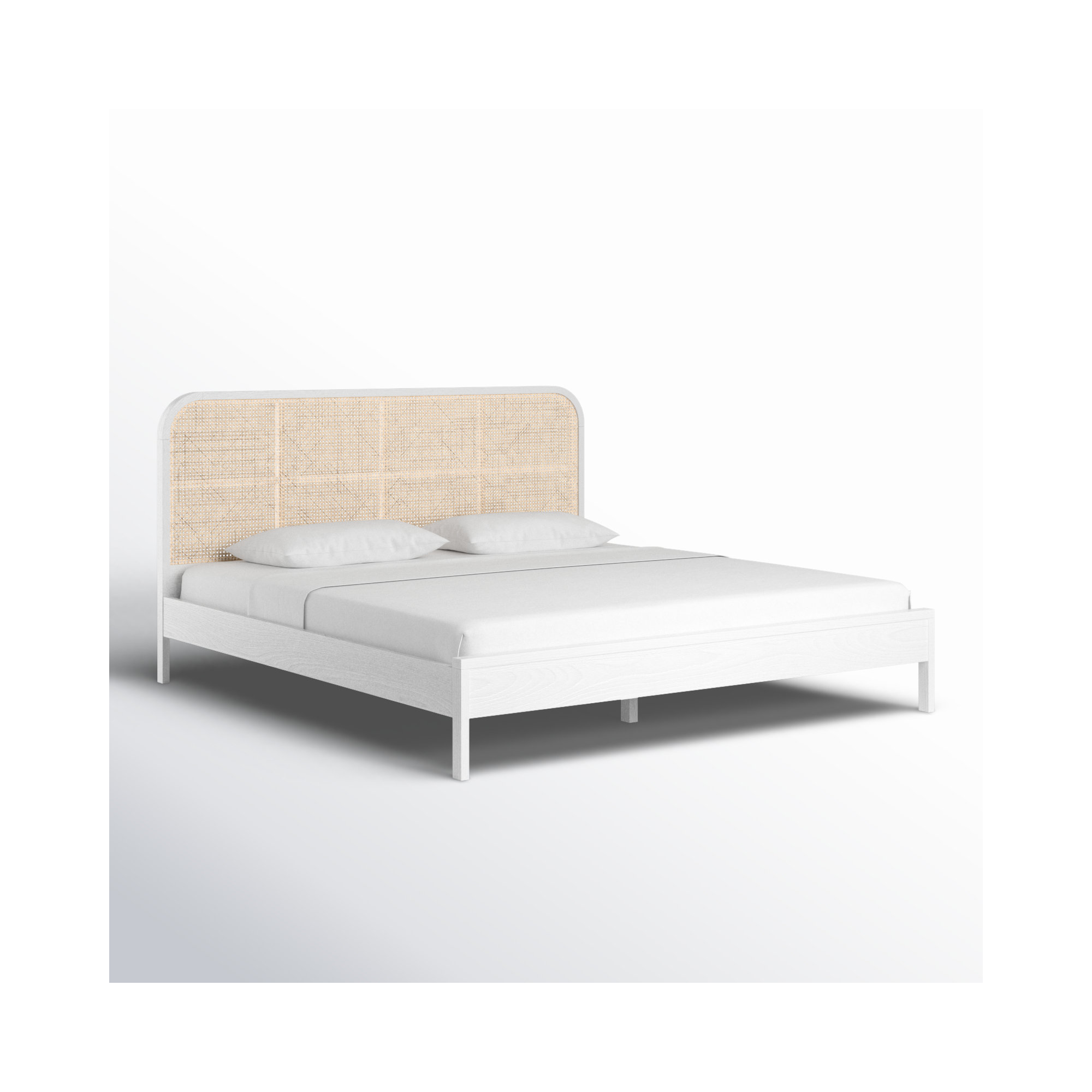 Alvery Cane Bed, King, Black