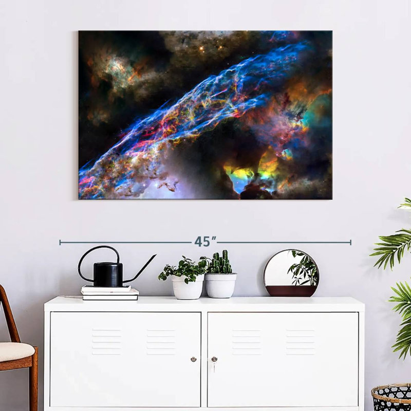 Oberle Glowing Veil Nebula, 26" H x 39" W
