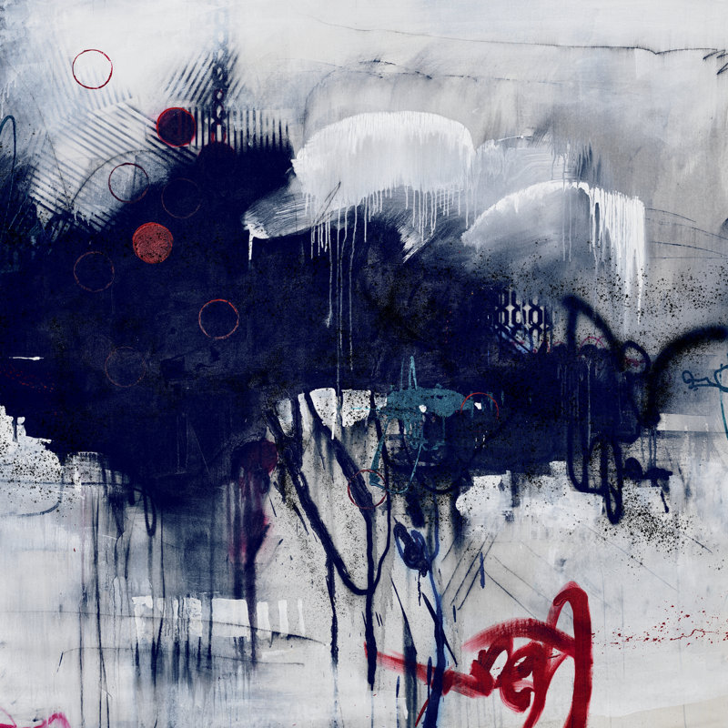 " Heavy Clouds ", 54" H x 54" W x 1.5" D