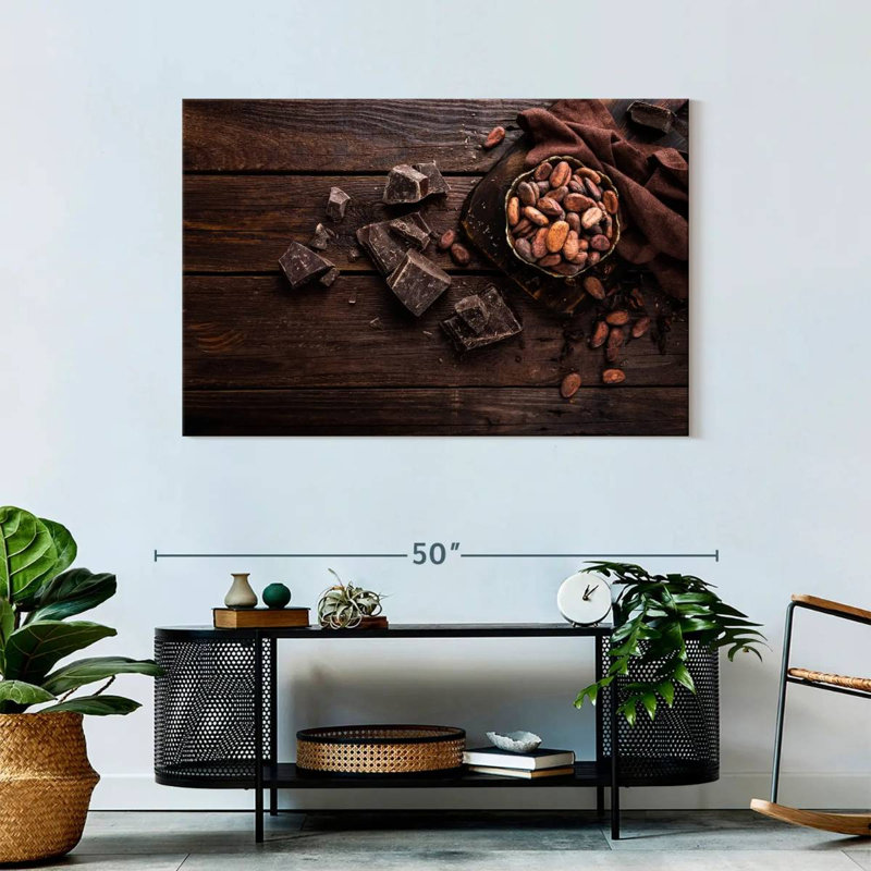 Yarlin Chocolate And Cocoa Beans, 30" H x 45" W