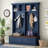 [Assembly Video] Farmhouse 4-In-1 Hall Tree With Wood Grain Bench-1998237386