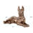 Tashenna Antique Brass Ceramic Shepard Sculpture