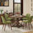 Modern Upholstered Dining Chairs with Solid Wood Legs-1425669846