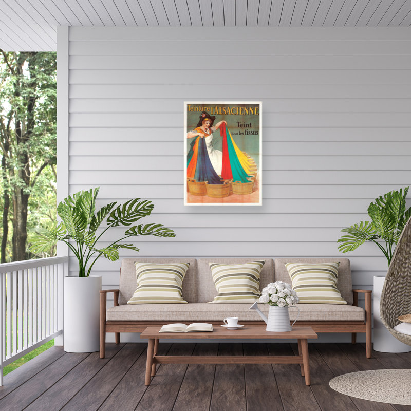«Marcus Jules Teinture», affiche rétro sur toile, H 14 po x l 19 po