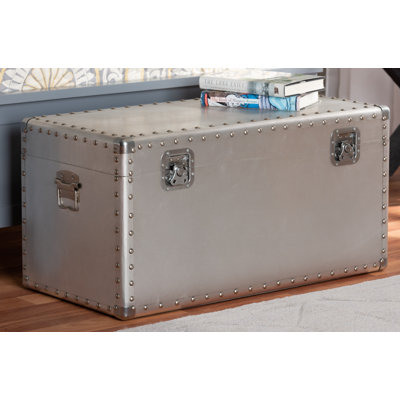 Gofried Serge French Industrial Metal Storage Trunk