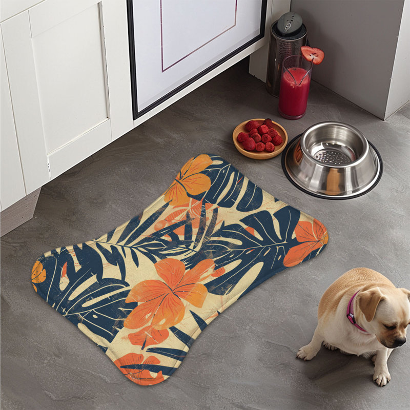 Island Textiles - Tapis d'alimentation en os 1 pièce, Grand (14 po)