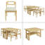 Ensemble de table de salle à manger 5 pièces 47,2 po Modern-1821544277-1821544276