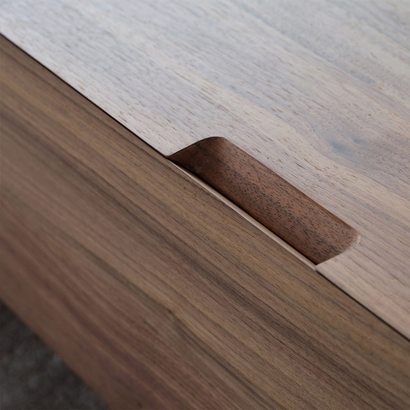Walnut Manufactured Wood Rectangular Coffee Table, Noyer