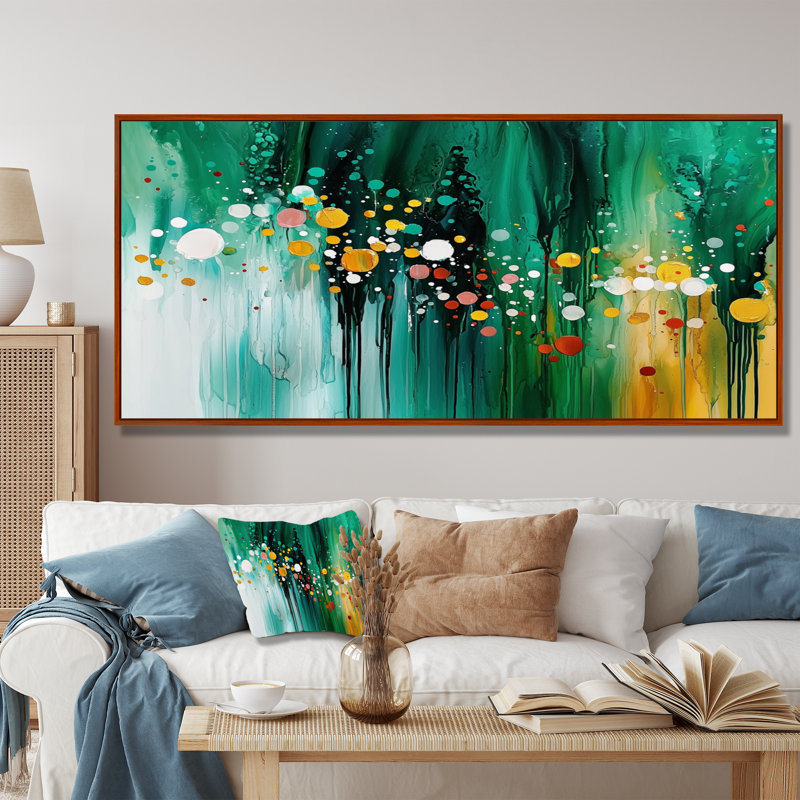 «Mute Floral», art mural à l'encre liquide II, H 28 po x l 60 po, Impression encadrée flottante, Brun