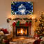 Décoration de Noël en forme de flocon de neige, branches de pin, ensemble de 3 impressions murales sur toile-2043619602