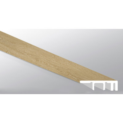 0.49 in. T x 94 in. L x 1.5 in. W Luxury Vinyl Flooring Trim End Cap Large