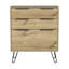 Commode 3 tiroirs Kirsage Chêne clair