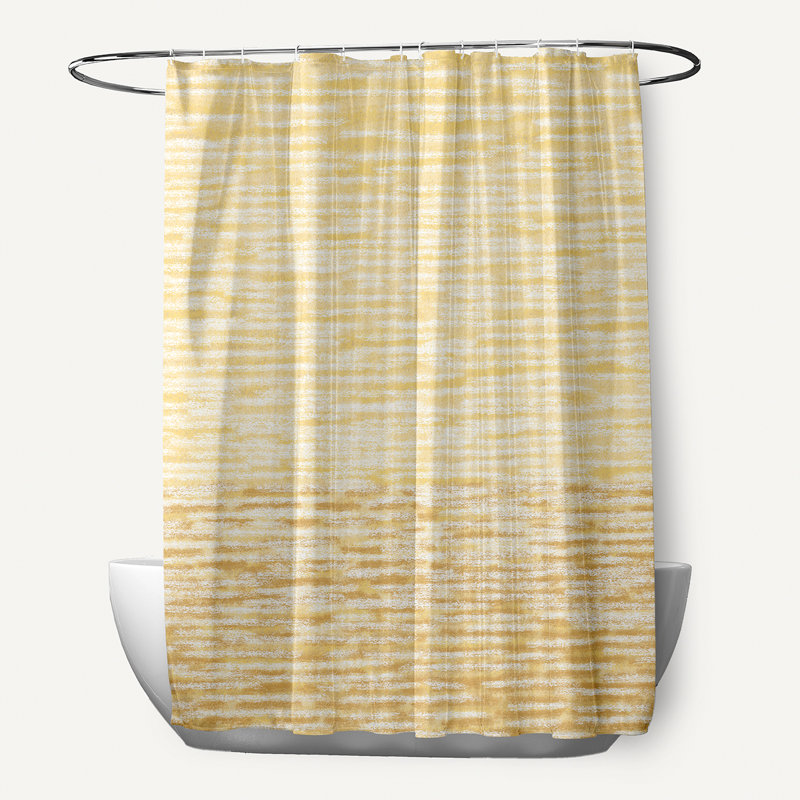 Maryjane Abstract Shower Curtain, Yellow