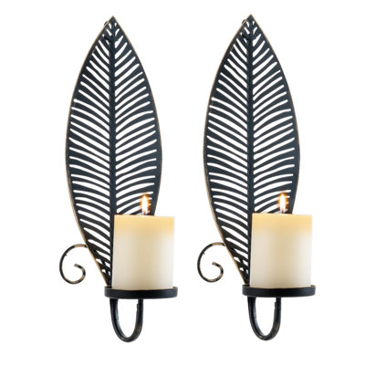 2 Piece Metal Wall Bath Sconce Set