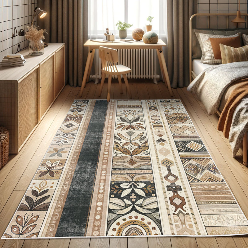 Machine Printed 229cm X 157cm Area Rug