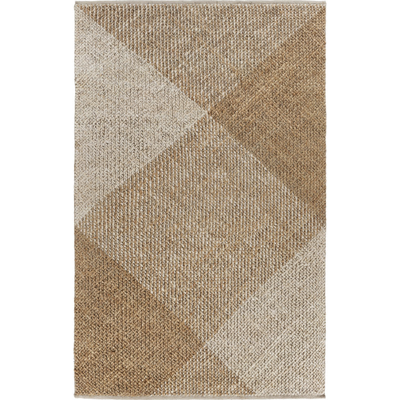 Tapis beige en jute / sisal Ailep, Rectangle 8 pi x 10 pi