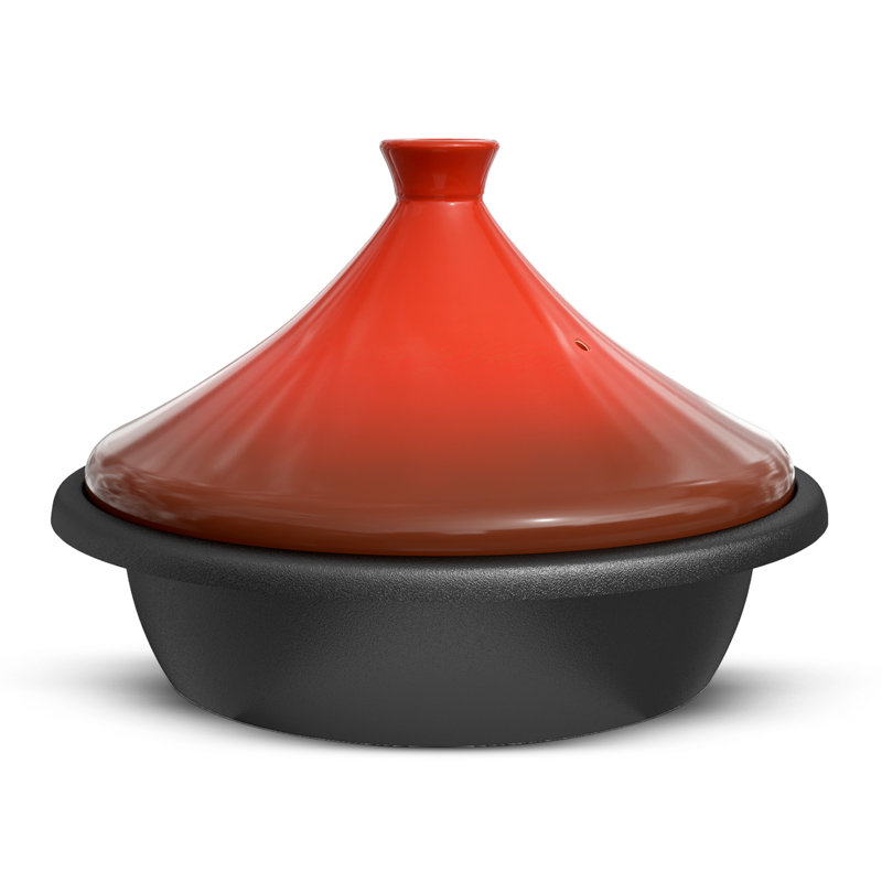 Tajine marocain, fonte, 3,3 pte, Rouge