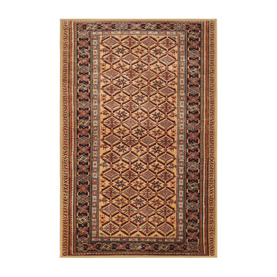 Tapis traditionnel orange / rouge