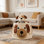 Rangement tissé écologique avec poignées doubles, pliable et durable, pour jouets pour animaux, articles pour bébés, couvertures et décorations pour la maison