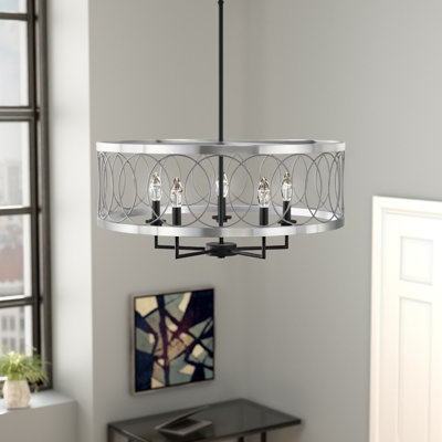 Lustre tambour 5 lumières Kibby