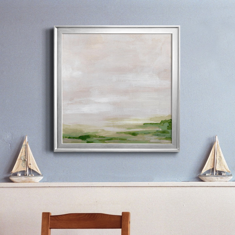 «Marsh Horizon II», reproduction encadrée de qualité supérieure - prête à être accrochée, H 22,5 po x l 22,5 po x P 1,5 po
