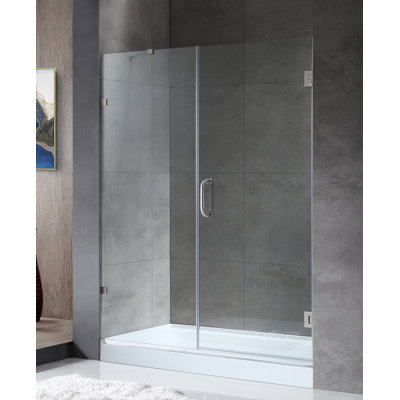 Porte de douche à charnière sans cadre 72 "Consort H