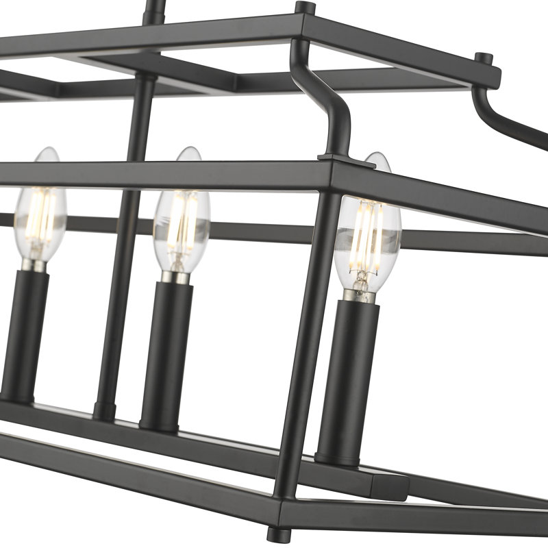 Nellita 34" Wide 5-Light Island -, Matte Black