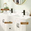 Ensemble meuble-lavabo simple de 122 cm avec lavabo en résine SMC