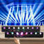 Ensemble de 2 lumières de scène 100W RVBW, lumières de fête et disco à DEL activées par le son