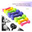 HOMCOM 10KG Dumbbells Set with Carry Case Home Gym Red Yellow Green Purple