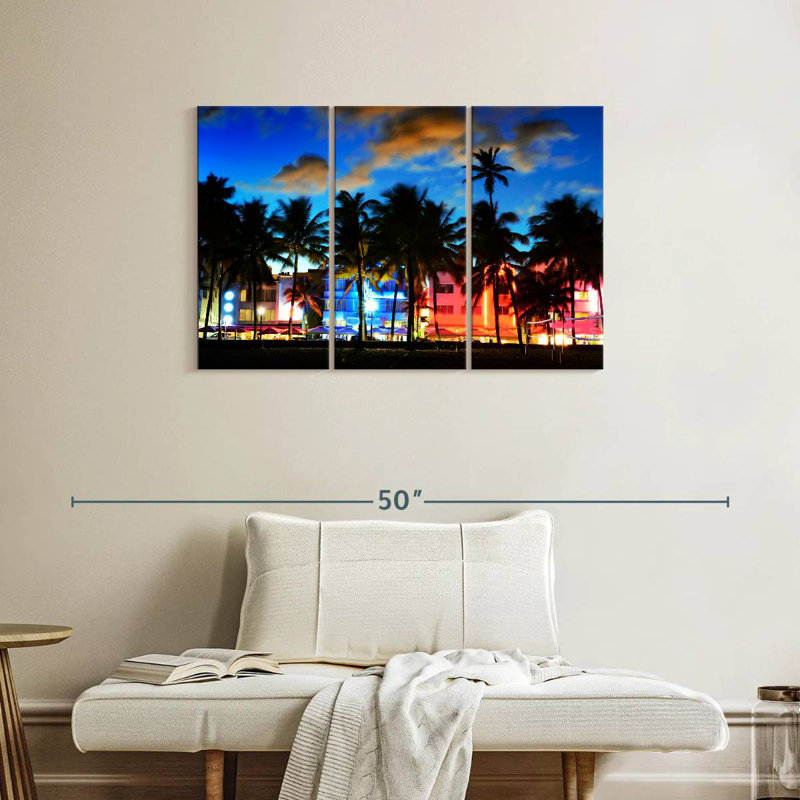Sebbie Ocean Drive Florida, 24" H x 38" W