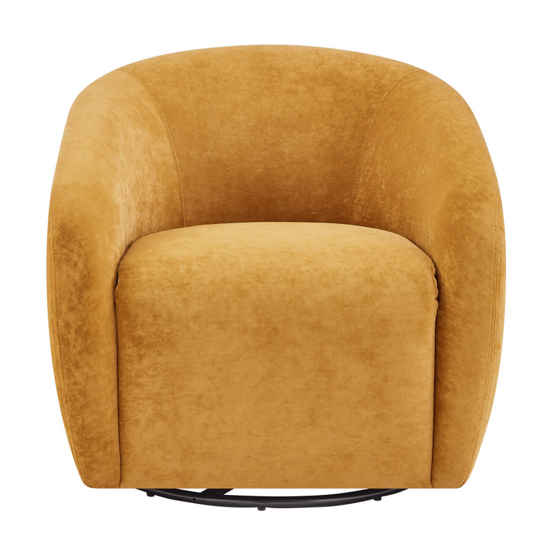 Mesrob Swivel Accent Arm Chair, Brown